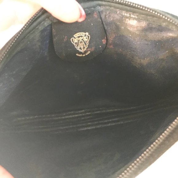 Gucci Navy Blue Large G Logo Print Coated Canvas - Picture 9 of 9